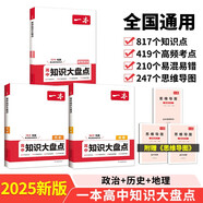 一本高中知識(shí)大盤(pán)點(diǎn)政治歷史地理（3冊(cè)） 2025同步教材思維導(dǎo)圖知識(shí)清單解題方法期中期末高考總復(fù)習(xí)