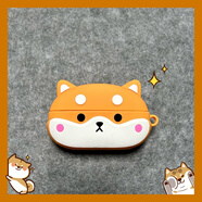 牧后適用于索愛(ài)GK9藍牙耳機骨傳導SOAIY耳夾式保護套gk9硅膠卡通個(gè)性可愛(ài)五角星防摔派大星軟殼 黃色柯基狗+掛鉤 索愛(ài)GK9