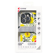 COMMA珂瑪 花語(yǔ)鑲鉆防摔手機(jī)殼 適用于蘋(píng)果iPhone 15系列 黃花 蘋(píng)果15 Pro Max