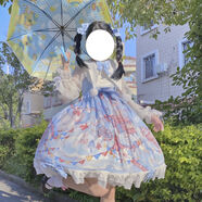 閃動少女（SHANDONGSHAONV）洛麗塔正品洋裝原創(chuàng)夢境游樂園OP  Lolita日常連衣裙日系裙子 淺藍色JSK S