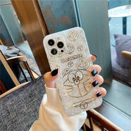 蘋(píng)果13手機殼iPhone12promax燙金11貝殼紋xs鏡頭全包7p軟殼14硅膠 【燙金-貝殼紋-吐舌頭叮當貓】 蘋(píng)果14