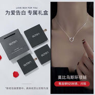 GLTENGLTEN莫比烏斯環(huán)項鏈女生輕奢小眾設(shè)計生日紀(jì)念禮物送女友 莫比烏斯環(huán)【品牌禮盒】