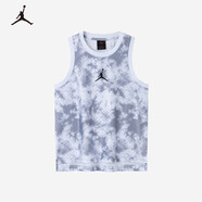 耐克（NIKE）童裝男女童籃球服背心JORDAN夏季兒童T恤 幻覺藍(2024) 160(XL) 