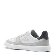 Cole Haan 歌涵 男士牛皮革鞋面透氣時(shí)尚潮流板鞋運(yùn)動(dòng)鞋休閑鞋 微芯片/灰色細(xì)條紋/光纖白色 9