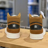 阿迪達斯（adidas）三葉草高幫男鞋女鞋2025冬季新款Drop Step XL運動(dòng)鞋板鞋休閑鞋 IF2678白色粽黃 40