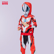 圣閑男童春秋套裝奧特曼衣服連帽護(hù)目鏡兒童酷炫運(yùn)動(dòng)兒童服裝 新捷德還原護(hù)鏡服 120