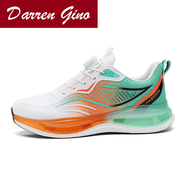 Darren Gino名牌透氣網(wǎng)面運(yùn)動(dòng)鞋男款夏季薄款踩屎感男鞋青少年超輕學(xué)生減震跑 白桔C 升級(jí)款_【走路好看的腳感好的開車耐穿休閑】 39 碼-[適合秋季夏季秋天夏天秋夏款穿的鞋子]