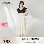 SNIDEL春夏款甜美方領露背高腰荷葉邊公主連衣裙SWFO232255 混合色 均碼 （F）