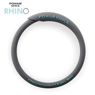 power ionics潮牌RHINO犀牛男女情侶負(fù)離子能量手環(huán)時(shí)尚防水運(yùn)動(dòng)手鐲飾品禮物 冰灰 小碼(內(nèi)圈周長17厘米)