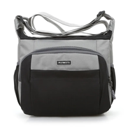 輕鷗新款情侶背包單肩包男女休閑戶(hù)外運動(dòng)背包豎款斜挎包女包旅游小包 大容量媽咪包 黑色