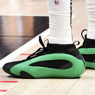 阿迪達斯 （adidas）Harden Vol. 8 哈登8 黑白紅橙透氣低幫耐磨防滑運動(dòng)男子籃球鞋 IE2693黑綠 44 (270mm)