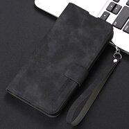 珀睿茵適用華為榮耀暢玩40s手機殼WDY一AN00翻蓋保護皮套5g雙面全包防摔4OS軟硅膠WDYANOO帶 暢玩40s【深邃黑】磨砂防手汗 鋼化膜+手繩 榮耀其他型號