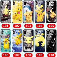 WENYAFF蘋果15Plus iPhone12/13/14ProMax手機殼6S XS/R動漫軟殼 卡通可愛皮卡丘-寵物小精靈 液態(tài)硅膠古董白-留言手機型號+編號
