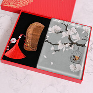 杭絲路真絲絲巾女梳子禮盒圍巾生日媽媽教師節禮物送長(cháng)輩吉祥玉蘭