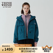 Teenie Weenie【趙露思同款】小熊外套女秋冬城市戶外三合一搖粒絨三防外套 綠色 M (165)