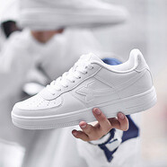 特步板鞋男女秋冬休閑鞋百搭低幫運動(dòng)鞋潮流滑板鞋舒適小白鞋 白色-男子 【新舊版隨機發(fā)貨】 44