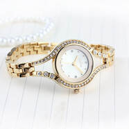 聚利時(shí)（Julius）時(shí)尚氣質(zhì)女士手表鑲水鉆女表可調(diào)節(jié)手鏈?zhǔn)缴罘浪⑼蟊鞪A-492 金色