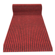 尚美巢品 地毯可裁剪吸水防滑垫防水地垫满铺地毯条纹2米宽*长1米黑红色（拍几米就是几米长）