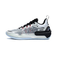 李寧（LI-NING）馭帥16v2籃球鞋2023男春季新款反光輕量高回彈比賽 ABAT003-1 標(biāo)準(zhǔn)白/黑色 42