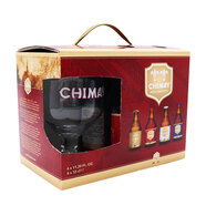 智美（Chimay）啤酒禮盒330ml*4瓶+酒杯一支 修道院精釀 比利時(shí)進(jìn)口 聚會(huì )送禮
