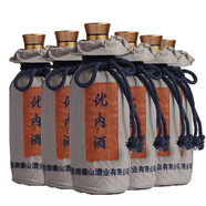 德山湖南品牌純糧食固態(tài)古法手工釀制優(yōu)內(nèi)酒濃香型禮袋裝52度白酒 *6 整箱裝 52度