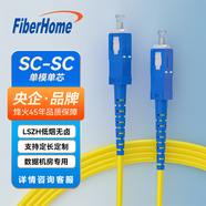 FiberHome 烽火光纖跳線電信級單模雙芯收發(fā)器跳纖單芯熔接尾纖轉(zhuǎn)換器 單模單芯-SC-SC 1m