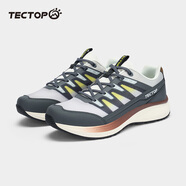 探拓（TECTOP）越野跑鞋男戶外登山鞋夏季網(wǎng)面透氣防滑耐磨減震專業(yè)運(yùn)動(dòng)跑步鞋子 芯片灰/探拓棕 44