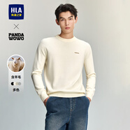 海瀾之家（HLA）針織衫男秋季山不在高系列毛衣男秋季 HNZAW3W126A米白F4 M 170/88A 推薦63-68kg