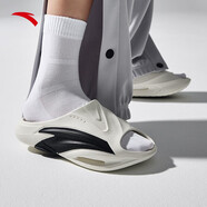 安踏（ANTA）氮氣泡拖鞋丨男女氮科技籃球休閑軟底拖鞋112321801 【女】象牙白/黑-3 37.5