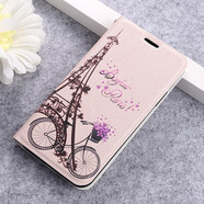 品怡 適用iphone12pro新款蘋果x手機(jī)殼11翻蓋魅藍(lán)x8皮套 單車 蠶絲紋對(duì)吸彩繪皮套 iphone 11  6.1寸