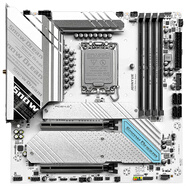 精粵Z790M Snow Dream主板DDR4/DDR5內(nèi)存支持i5 14600KF/13600KF/13700K（Intel Z790/LGA 1700針） 精粵Z790M Snow Dream主