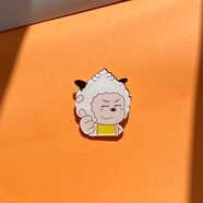 梵瑞童可愛卡通喜羊羊胸針懶洋洋亞克力徽章灰太狼別針裝飾學(xué)生飾品掛件 點(diǎn)贊小羊