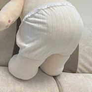 丸子仔坐姿40cm棉花娃娃娃衣一番賞玩偶換裝衣服男女娃連體衣爬爬服 褲衩SP白色 40cm坐姿款（不含娃娃）
