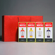 茅臺(tái)（MOUTAI）四色茅臺(tái) 梅瓶 單瓶/禮盒收藏?cái)[柜神器宴請(qǐng)自飲 過(guò)年用酒 53度 500mL 4瓶 *禮盒套裝2024年