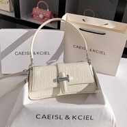 CAEISL & KCIEL官網(wǎng)小&ck2025新款女包女友生日禮物高級感鱷魚紋法棍包簡約單肩 白色
