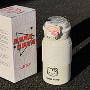 書(shū)穗兒簡(jiǎn)約保溫杯女生高顏值雙飲水杯大容量316不銹鋼孕婦產(chǎn)婦吸管杯子 白色+隨機金屬貼+立體貼+杯刷