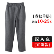 毛毛鴨兒童校服褲子藏青色春夏男童女童薄款運動褲藏藍色長褲小學(xué)生校褲 春秋 深灰【直筒】 130