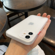 品怡bejoy 適用iphone 12磨砂防摔手機殼 xr適用蘋(píng)果11 pro半透明xs max 半透白 iPhone 6/6s