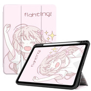 zoyu iPad Air7保護(hù)套帶筆槽11英寸2025款M3芯片適用蘋果Air6保護(hù)殼平板2024三折air5卡通可愛全包 元?dú)馍倥九滗摶ぁ?2025/2024款A(yù)ir7/6【11英寸】
