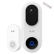 可視門(mén)鈴帶顯示屏免打孔小白智能 帶攝像頭監控電子貓眼手機遠程 和目智能門(mén)鈴d1