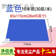 凈佰泰粘塵墊地墊無塵室實(shí)驗(yàn)室門口可撕式鞋底車間沾灰塵腳墊 藍(lán)色65*115cm10本裝
