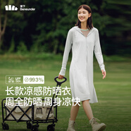 蕉下（beneunder）防曬服長(zhǎng)款女冰絲涼感海邊沙灘透氣全身防曬AL90224銀河灰XL