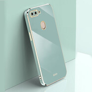 bulons OPPO R11s手機殼oppo保護套 r11st簡約電鍍硅膠套軟邊全包防摔 適用于 薄荷綠+鋼化膜