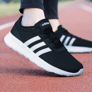 阿迪達斯 （adidas）女鞋春季新款運動鞋健身訓練輕便透氣緩震跑步鞋時尚舒適休閑鞋 BB9774/黑色 36