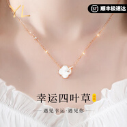COISEE.YL四葉草貝殼項(xiàng)鏈女純銀2024新款輕奢夏天鎖骨鏈生日禮物送女友 幸運(yùn)四葉草項(xiàng)鏈