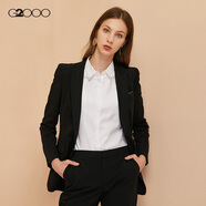 G2000女裝商務(wù)休閑西服上衣 氣質(zhì)OL通勤修身小西裝女00710002 黑色/99 34/160