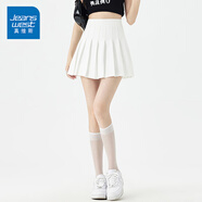 真維斯（Jeanswest）百褶裙女裝辣妹穿搭夏季新款高腰百搭裙顯瘦休閑短裙A字半身裙KP 白色8100 S