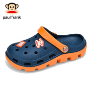 大嘴猴洞洞鞋男戶(hù)外休閑花園鞋兩用沙灘透氣軟底涼鞋夏家居旅游外穿包頭 深藍色 275mm 44-45