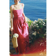 兮漁珥開(kāi)學(xué)季學(xué)生吊帶裙夏天Haze禾枝《愛(ài)樂(lè )之城》港風(fēng)吊帶連衣裙女2024 玫紅色 S