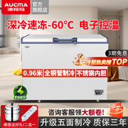澳柯瑪（AUCMA）冰柜商用冷柜零下40度超低溫臥式冷凍柜大容量頂蓋門(mén)單溫冷藏冷凍家用冷凍柜海鮮三文魚(yú)速凍冰箱 192升零下 -60℃丨超低溫深冷柜